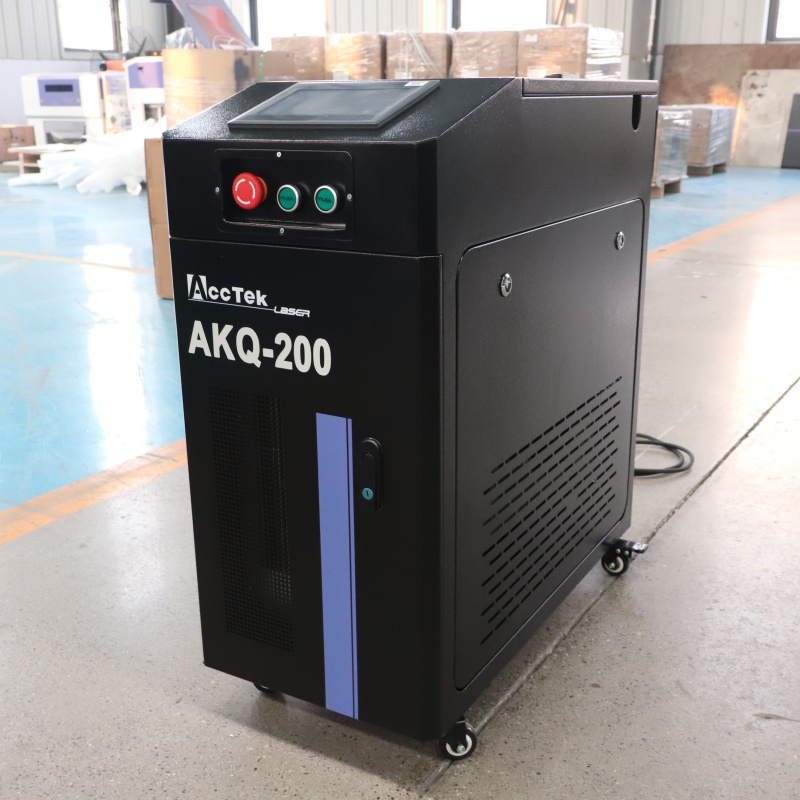 Portable Laser Rust Removal - AccTek มือถือแบบพกพากําจัดสนิม 500w เลเซอร์ทําความสะอาดเครื่องกําจัดสนิมสําหรับโลหะไม้เคลือบเงาจิตรกรรมทําความสะอาด