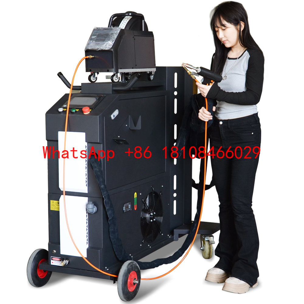 Industrial Handheld Laser Welder - เครื่องเชื่อมเลเซอร์ไฟเบอร์แบบระบายความร้อนด้วยน้ำ 3000W สำหรับงานหนัก สำหรับการผลิตในอุตสาหกรรม เครื่องเชื่อมโลหะแบบมือถือ CNC