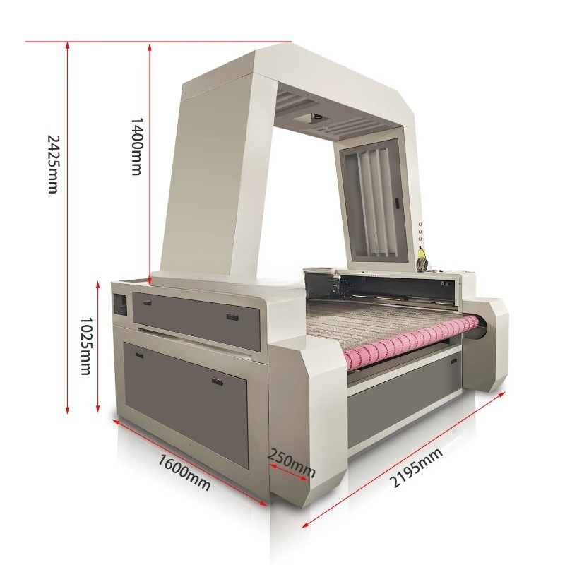 Industrial Laser Fabric Cutting Machine - เครื่องตัดเลเซอร์กล้อง CCD 1610 / เครื่องตัดเลเซอร์ผ้าแบบป้อนอัตโนมัติ /
