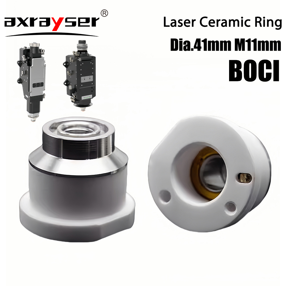 Metal Laser Cutter Head - BOCHU หัวจับหัวฉีดเซรามิกเลเซอร์แท้ ขนาดเส้นผ่านศูนย์กลาง 41 มม. เกลียว