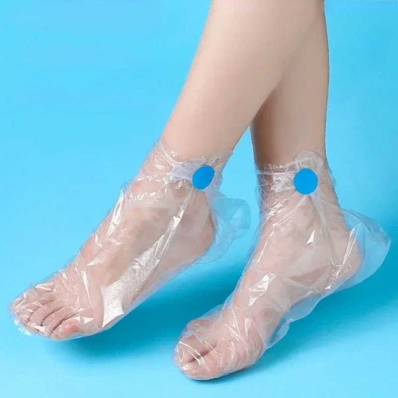 Dust Shoe Cnc - 100pcs กันน้ําฟิล์ม Suite Cracked เท้าป้องกันแช่รองเท้า Foot