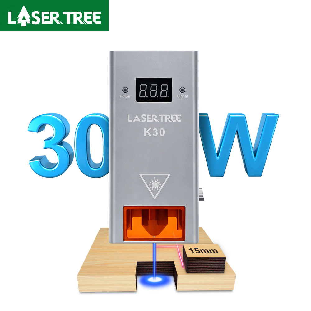 Metal Laser Cutter Head - เลเซอร์ต้นไม้ K30 30W Optical Power โมดูลเลเซอร์