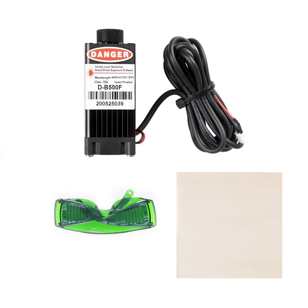 Industrial Laser Head - 3D เครื่องพิมพ์ High-Power 12V-24V เลเซอร์แกะสลักโมดูลชุดหัวแม่เหล็กการออกแบบโฟกัสสำหรับ ender-3