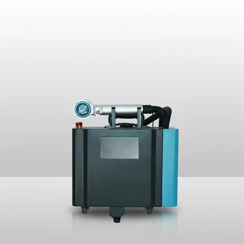 Portable Laser Rust Removal - เครื่องทำความสะอาดโลหะแบบพกพาด้วยเลเซอร์พัลส์ MOPA ชนิด DRAW-BAR-TYPE สำหรับกำจัดสนิม