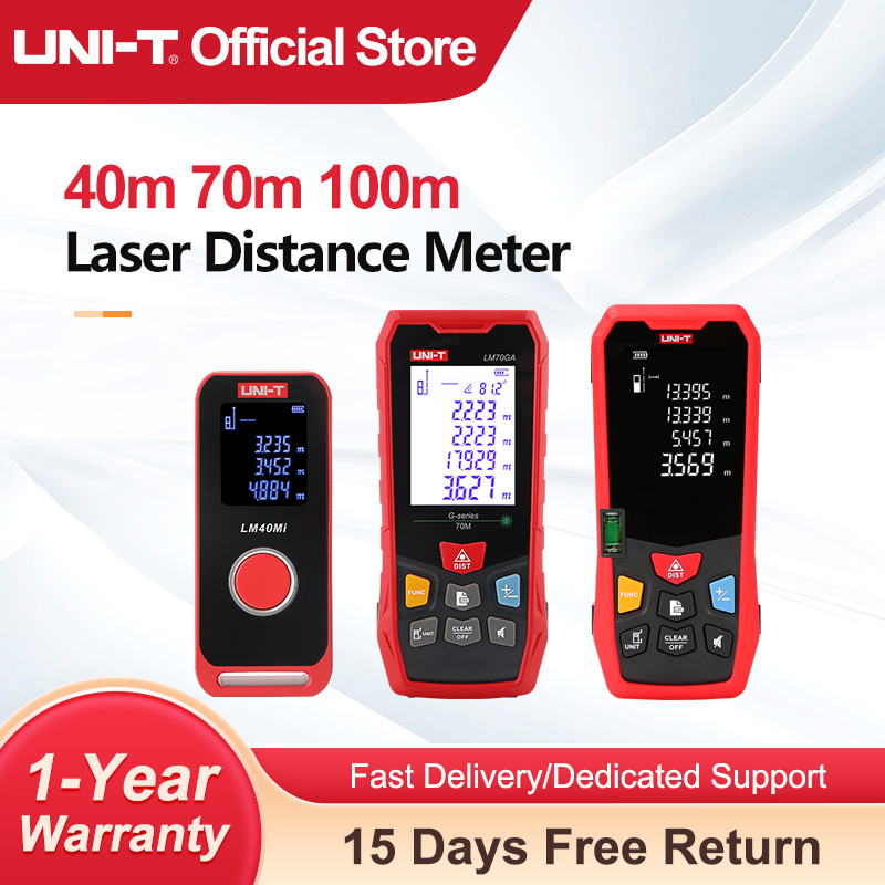 Industrial Laser Rangefinder - UNI-T เครื่องวัดระยะด้วยเลเซอร์ 40 ม. 60 ม.