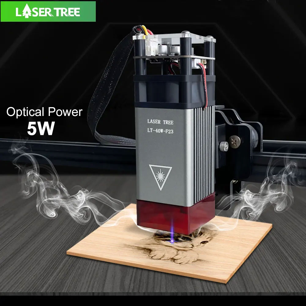 Metal Laser Cutter Head - โมดูลเลเซอร์ LASER TREE 4w 5W 450nm