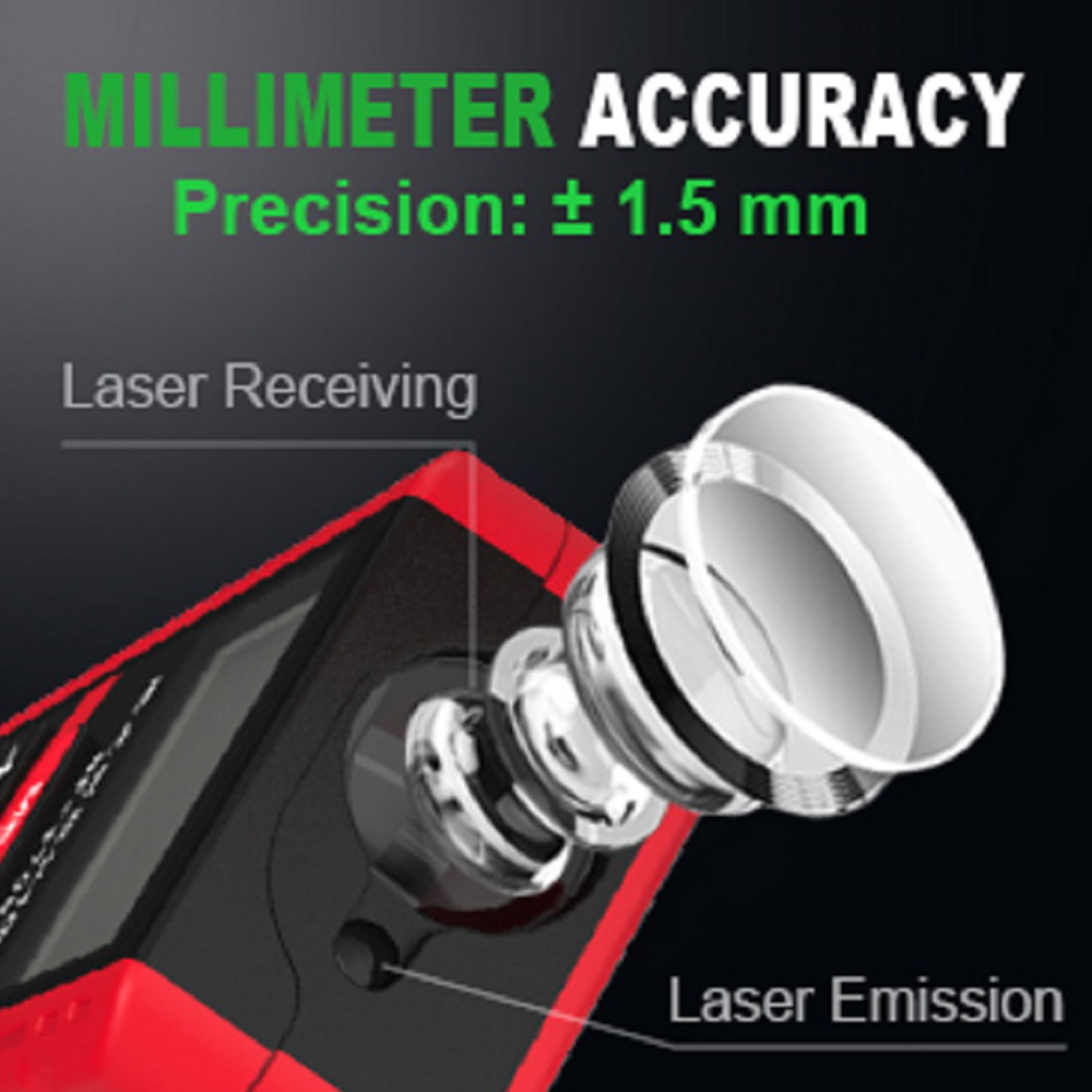 Noyafa เครื่องวัดเมตรเลเซอร์ N - Industrial Laser Rangefinder บทวิจารณ์และราคา
