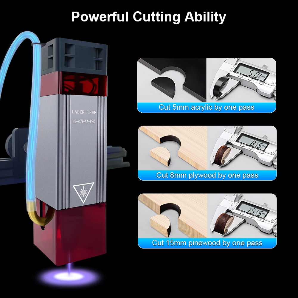 ต้นไม้เลเซอร์ 5W 10W Optical P - Metal Laser Cutter Head บทวิจารณ์และราคา