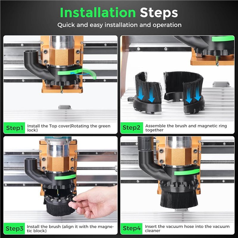 ABLJ 2 ชิ้น แปรงดูดฝุ่นขนาด 65 - Dust Shoe Cnc บทวิจารณ์และราคา