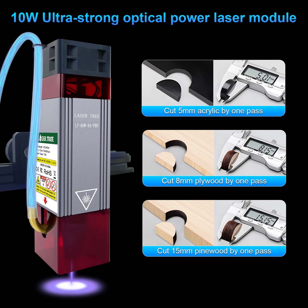 โมดูลเลเซอร์ LASER TREE 20w 40 - Metal Laser Cutter Head บทวิจารณ์และราคา