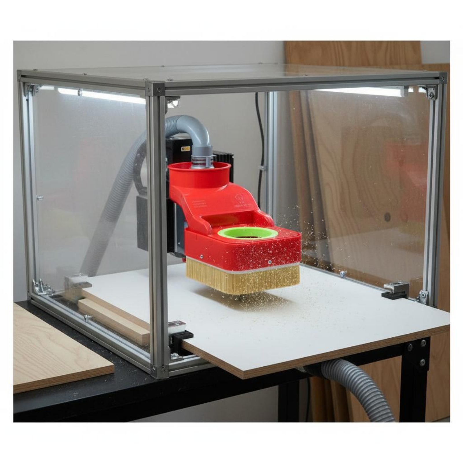 แปรงปัดฝุ่นสำหรับเครื่อง CNC R - Dust Shoe Cnc บทวิจารณ์และราคา