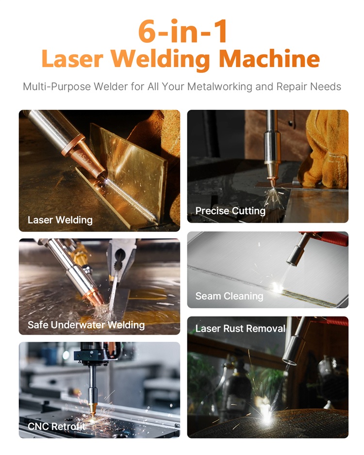 เครื่องเชื่อมไฟเบอร์เลเซอร์แบบ - Industrial Handheld Laser Welder บทวิจารณ์และราคา