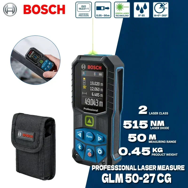 BOSCH GLM 50-27 CG เครื่องวัดร - Industrial Laser Rangefinder บทวิจารณ์และราคา