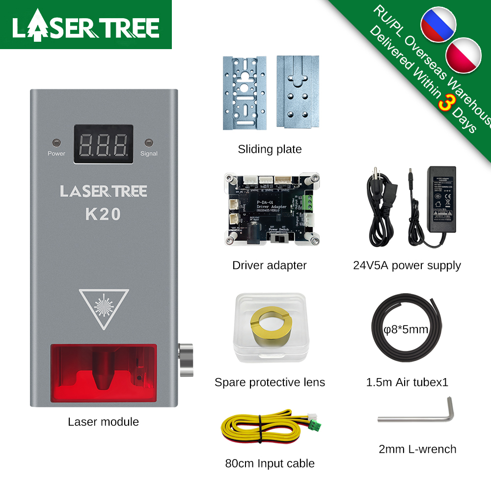 หัวเลเซอร์พลังงานแสง20W 10W 5W - Fiber Laser Source 20W บทวิจารณ์และราคา