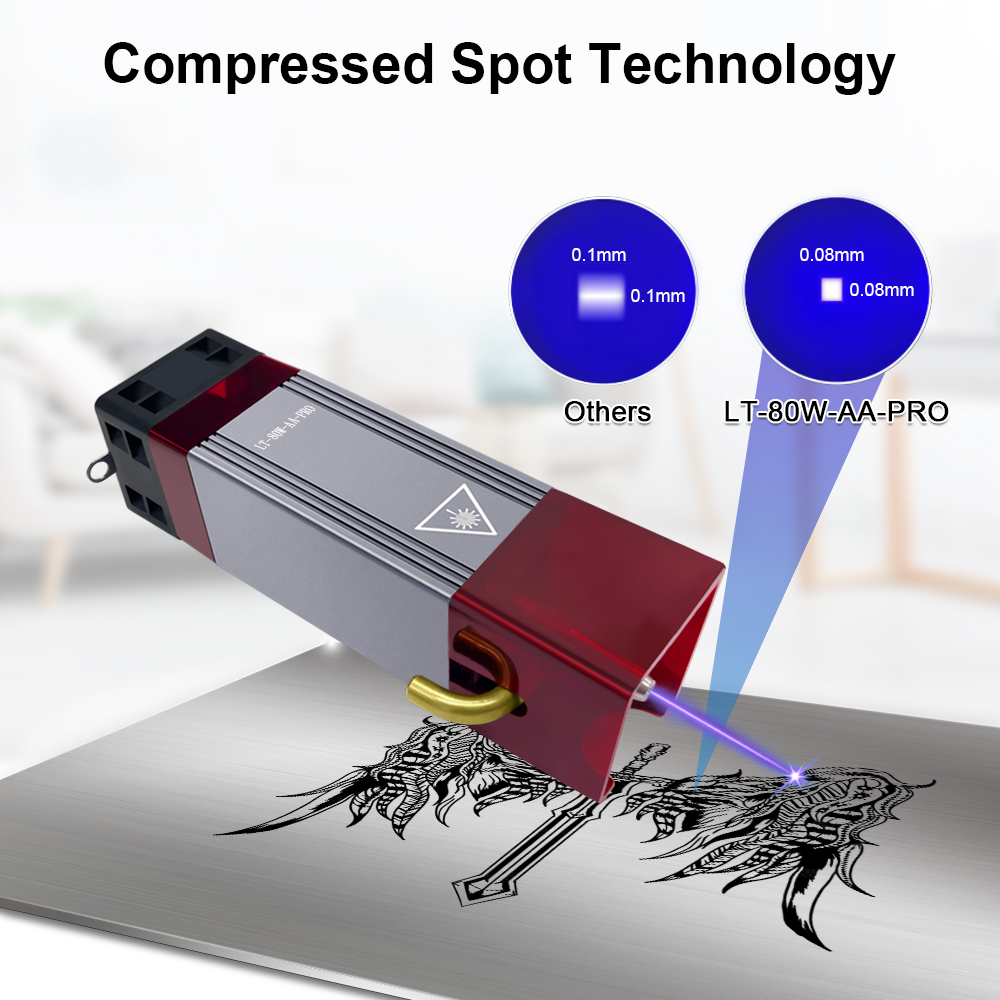 LASER TREE Pro 80W CNC เลเซอร์ - Metal Laser Cutter Head บทวิจารณ์และราคา