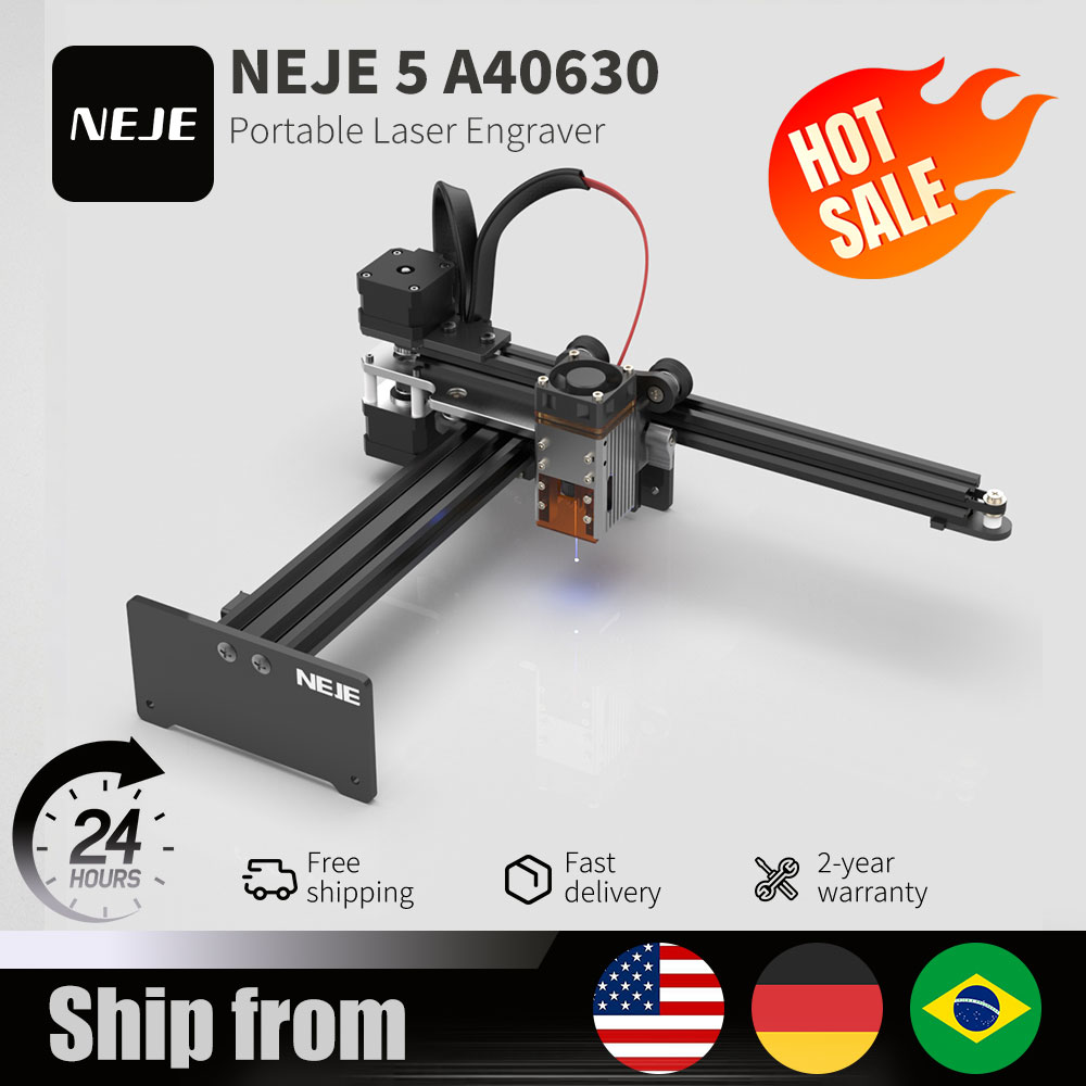 เครื่องแกะสลักเลเซอร์พกพา NEJE - Industrial Handheld Laser Engraver บทวิจารณ์และราคา