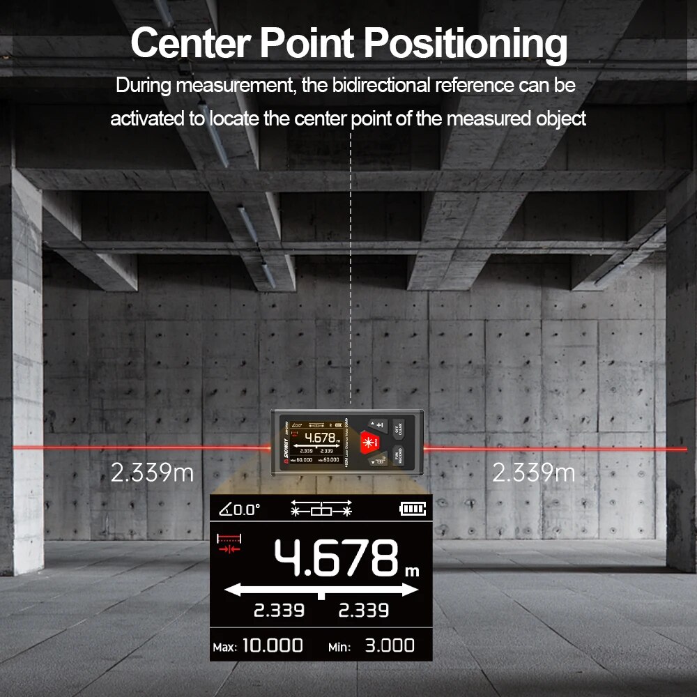 SNDWAY Dual Laser Range Meter  - Industrial Laser Rangefinder บทวิจารณ์และราคา