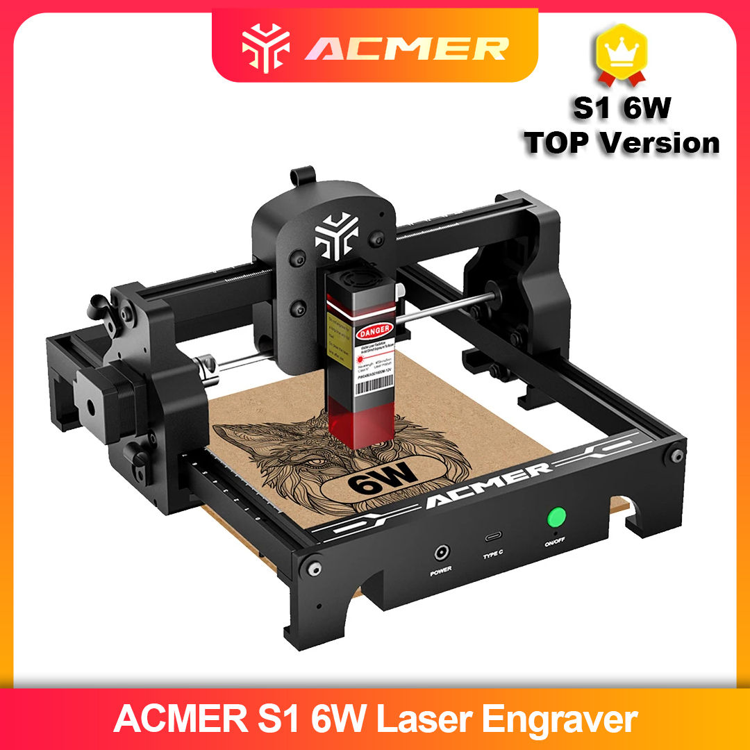 ACMER S1 2.5/3.5/6W เลเซอร์แกะ - Industrial Handheld Laser Engraver บทวิจารณ์และราคา