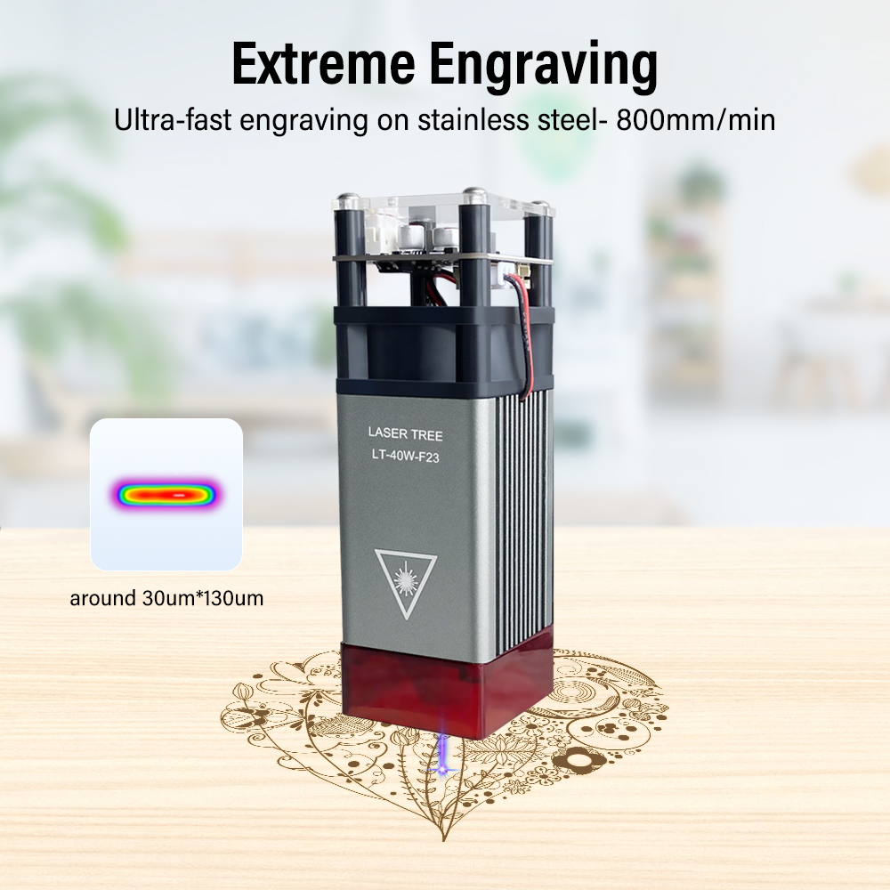 โมดูลเลเซอร์ LASER TREE 4w 5W  - Metal Laser Cutter Head บทวิจารณ์และราคา